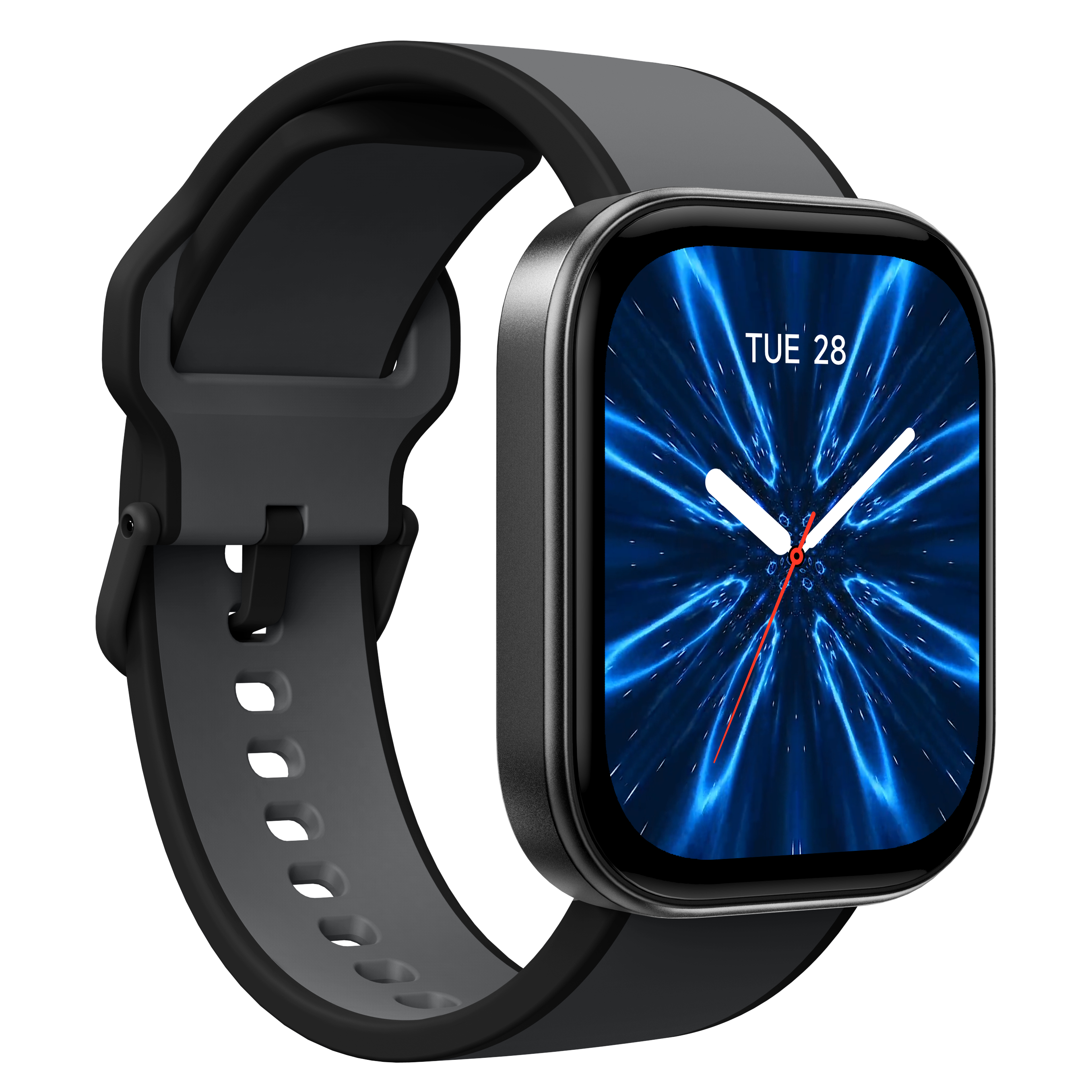Left. MiracoRun - MiracoRun Smartwatch 1.99" AMOLED for Android & iPhone with Bluetooth Calls, 100+ Sports Modes, Water Resistant - Black.