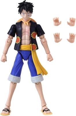 Bandai - One Piece - Anime Heroes - Monkey D. Luffy Dressrosa Ver. Action Figure - COLLECTIBLES - Multicolor