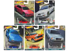 "Canyon Warriors" 5 piece Set "Car Culture" Series die cast model cars by Hot Wheels - Multicolor