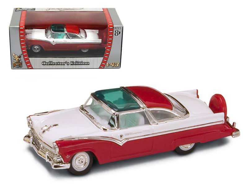 1955 Ford Crown Victoria Red and White 1/43 Diecast Model Car by Road Signature price history on PriceWatchPro
