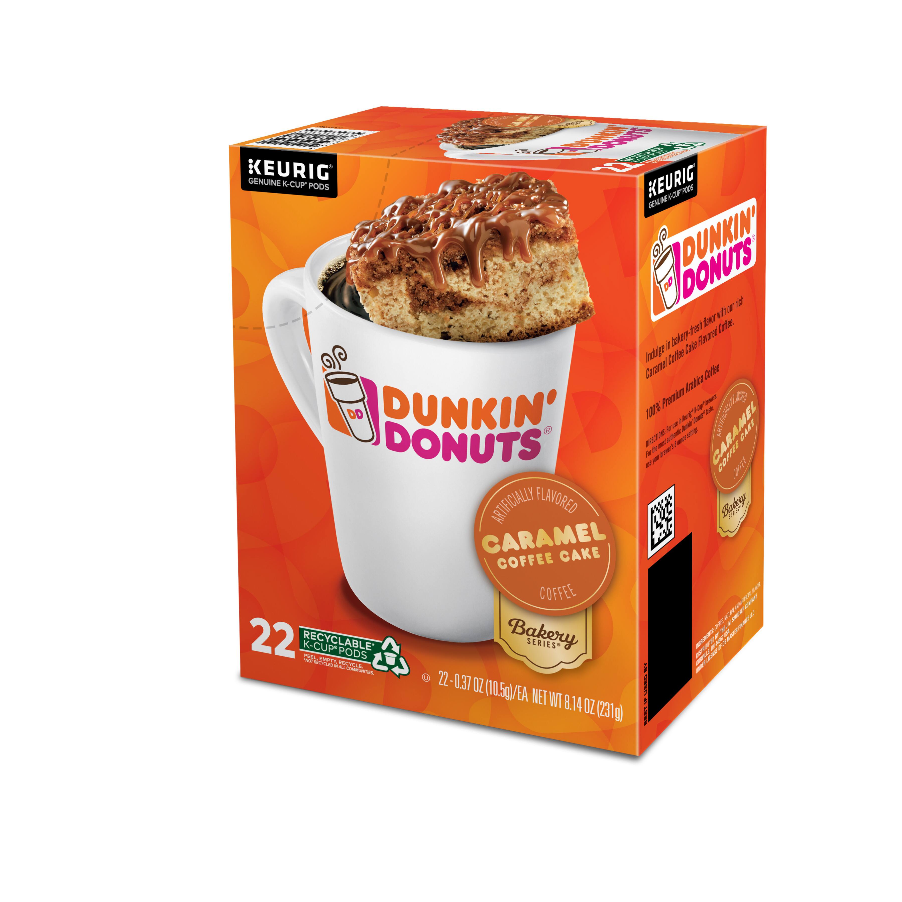 Alt View 15. Dunkin' - Caramel Coffee Cake Coffee, Keurig Single Serve K-Cup Pods, Medium Roast, 22 count.