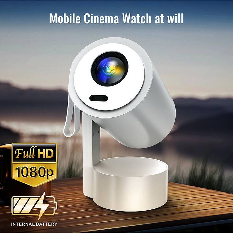 Mobile Cinema  
Watch at will  

Full HD 1080p  
Internal Battery