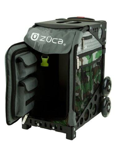 Back. Zuca - ZUCA Sport Paintball Insert Bag (Camo w/ Gray Dots) w/ Frame (Black) - Black.