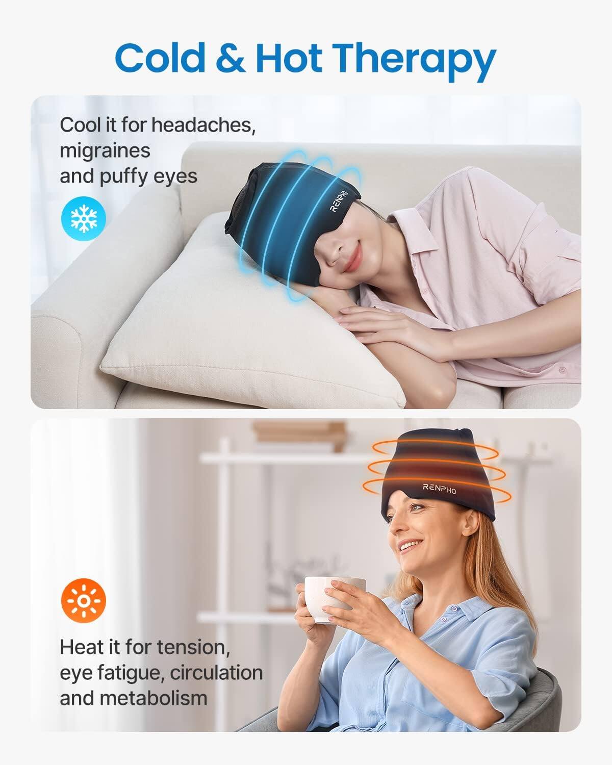 Cold & Hot Therapy

Cool it for headaches, migraines and puffy eyes

Heat it for tension, eye fatigue, circulation and metabolism