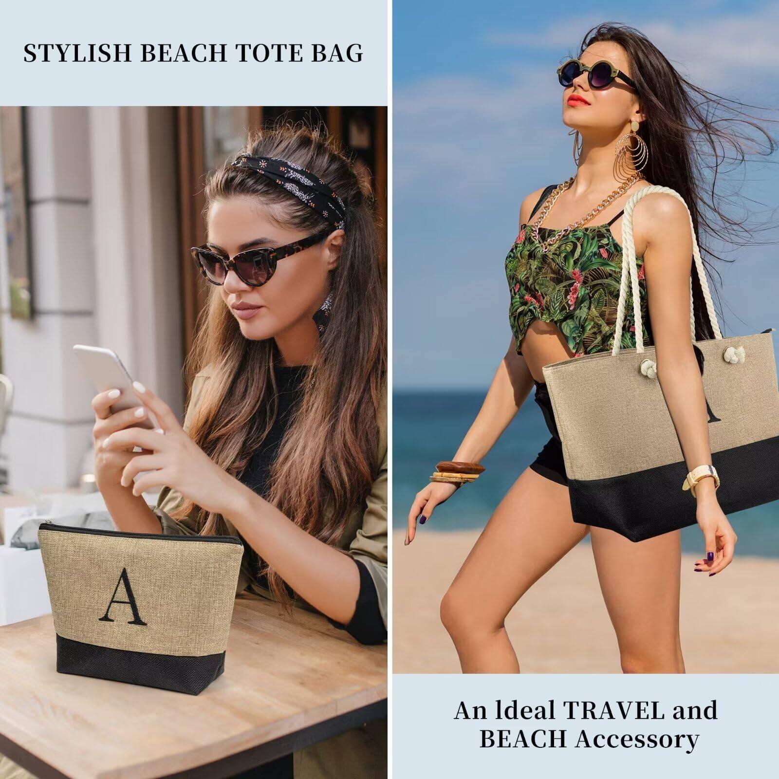 STYLISH BEACH TOTE BAG

An Ideal TRAVEL and BEACH Accessory