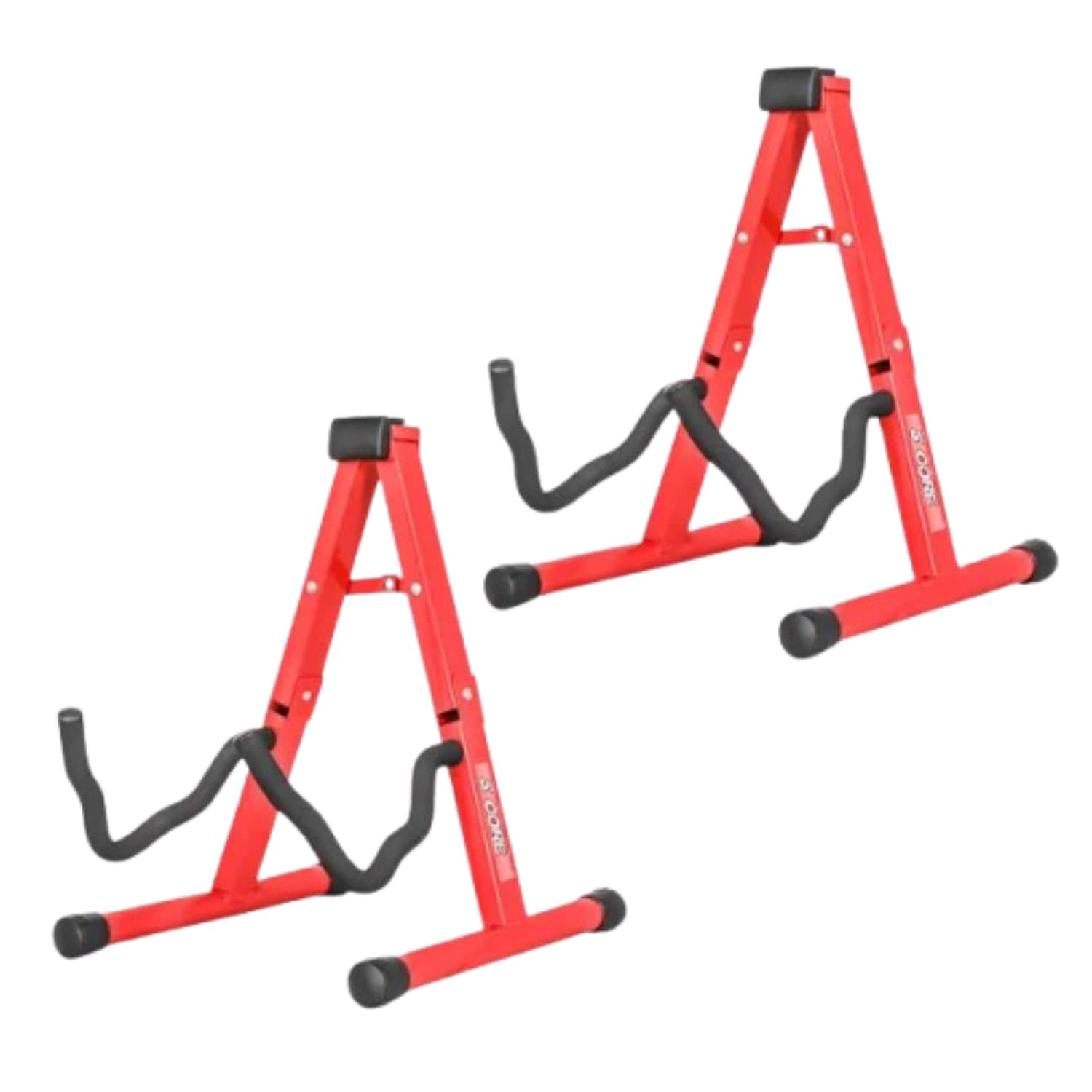 Stock Preferred - 2Pcs A-Frame Guitar Stand with Foam Arms & Rubber Pad