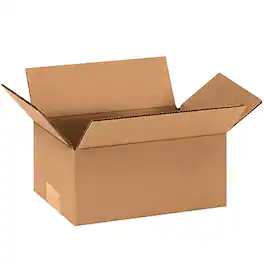 The Packaging Wholesalers - 9" x 6" x 4" Shipping Boxes, 32 ECT, 25/Bundle (964) - Kraft