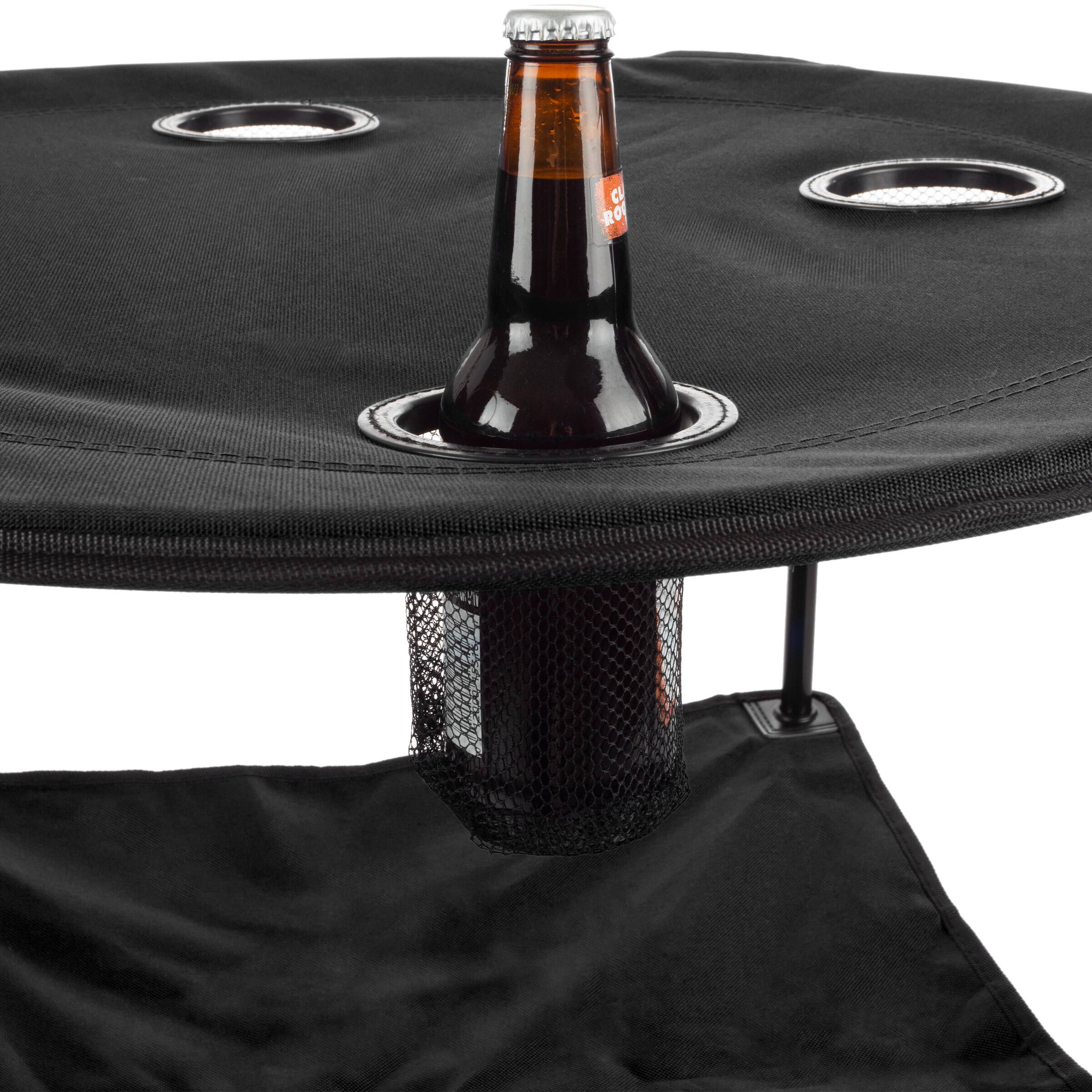 Back. Wakeman - Folding Camping Table - Black.