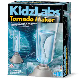 4M - 4M: KidzLabs Tornado Maker - DIY Battery-Powered Water Tornado, STEM Science