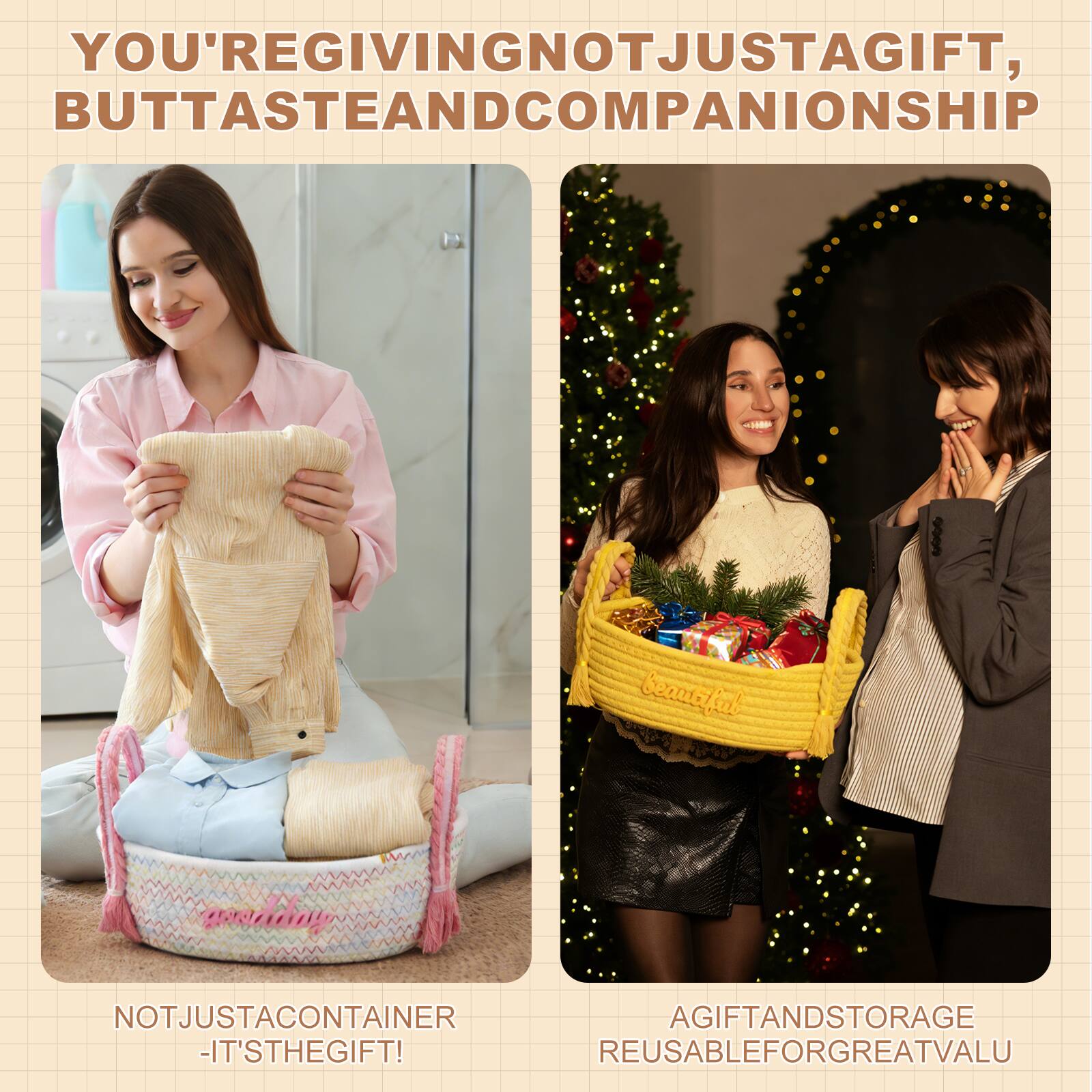 YOU'RE GIVING NOT JUST A GIFT, BUT TASTE AND COMPANIONSHIP

NOT JUST A CONTAINER - IT'S THE GIFT!

A GIFT AND STORAGE REUSABLE FOR GREAT VALUE