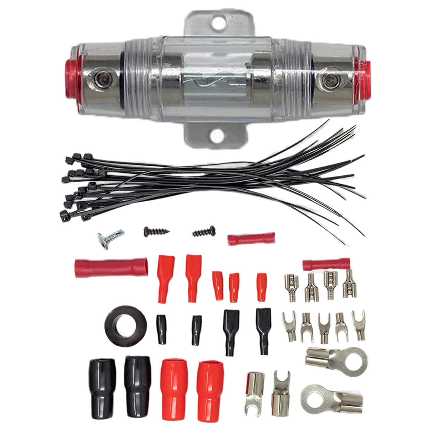 Alt View 6. SoundBox - SoundBox ECK8, 8 Gauge 2 Channel Complete Amplifier Install Wiring Kit - 1500W.