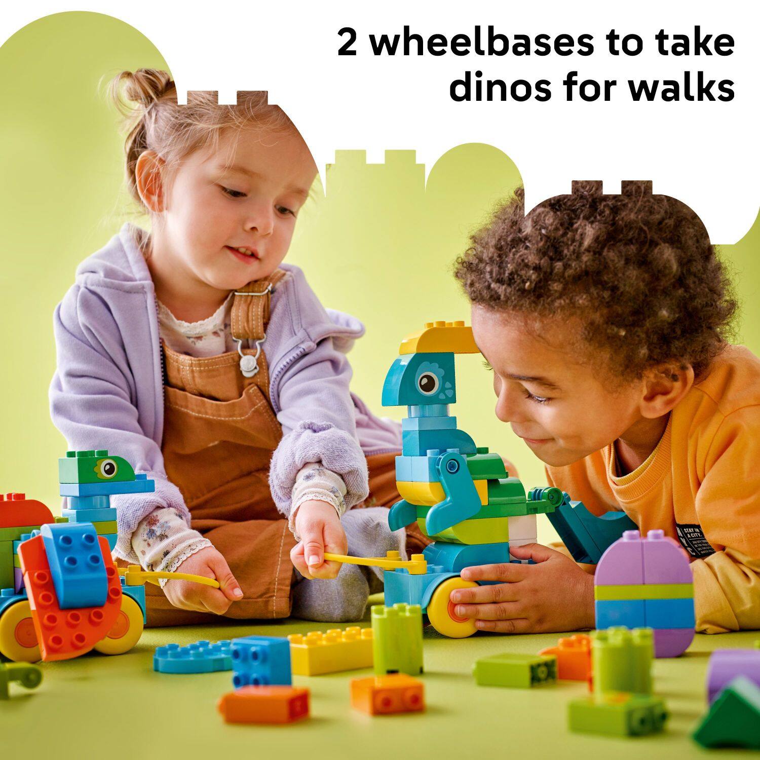 2 wheelbases to take dinos for walks.