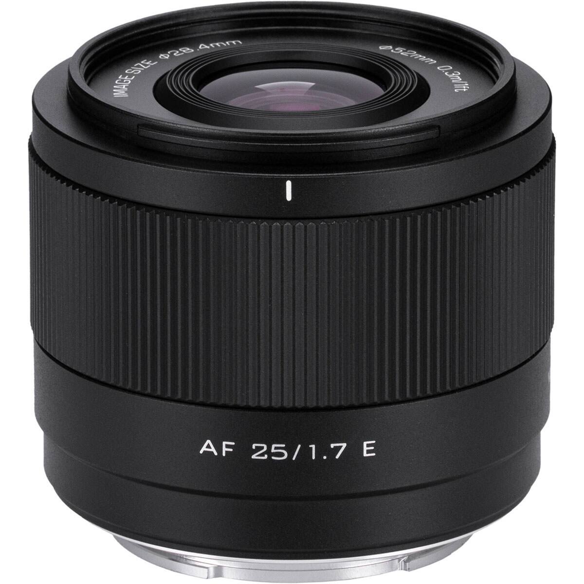 28.4mm .4mm 28 SIZE IMAGE  
52mm 0.3m/1ft  
AF 25/1.7 E