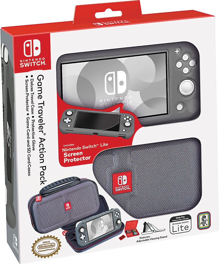 PopMarket Nintendo Switch Lite Game Deluxe Travel Case Action Pack PopMarket Nintendo Switch Lite Game Deluxe Travel Case Action Pack