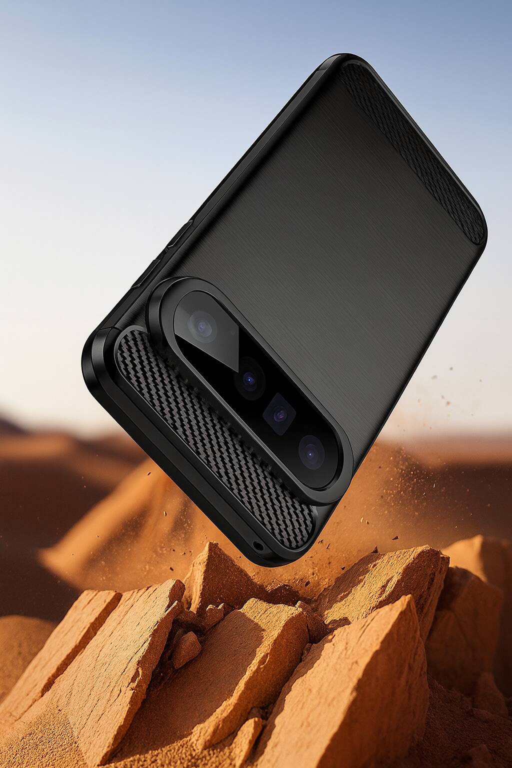 Alt View 4. SaharaCase - Venture Series Anti-Slip Case for for Google Pixel 10 Pro XL - Scoprion Black - Black.
