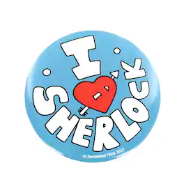 Seven20 - Sherlock Holmes I Love Sherlock Pin - Blue