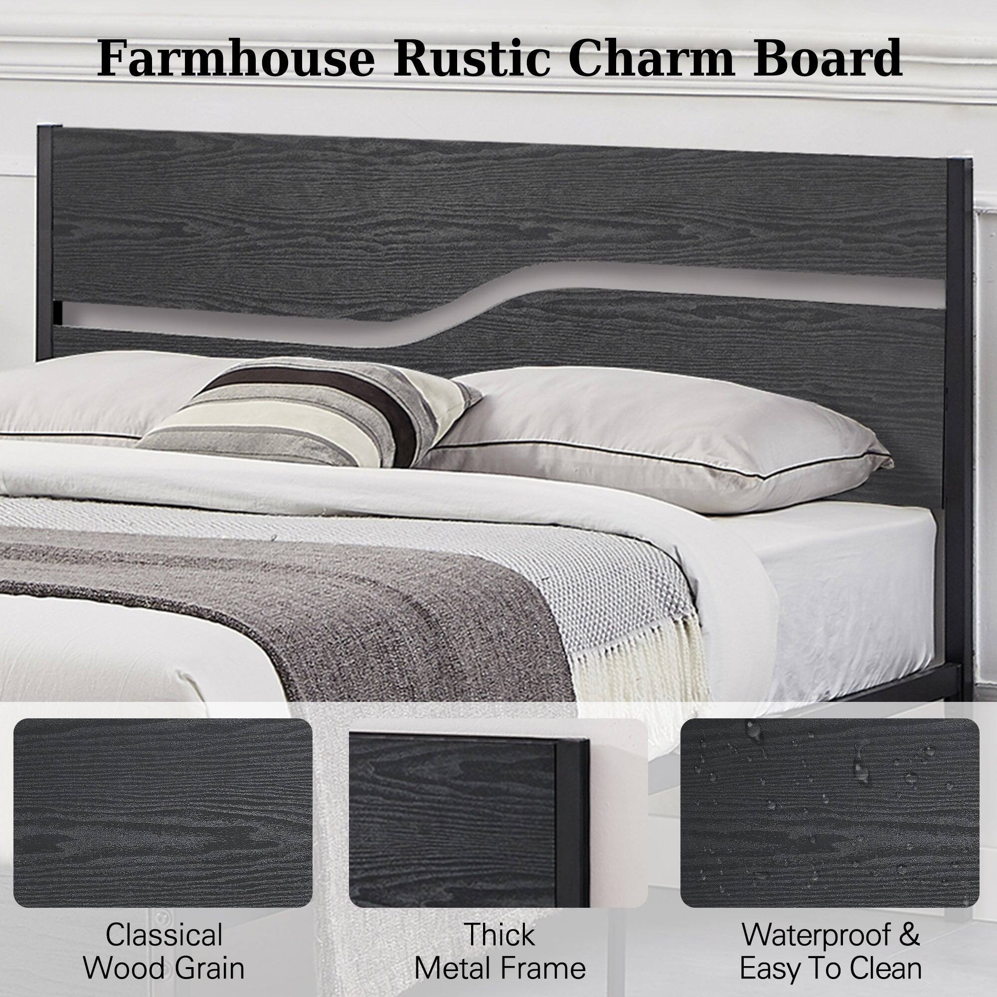 Farmhouse Rustic Charm Board

- Classical Wood Grain
- Thick Metal Frame
- Waterproof & Easy To Clean