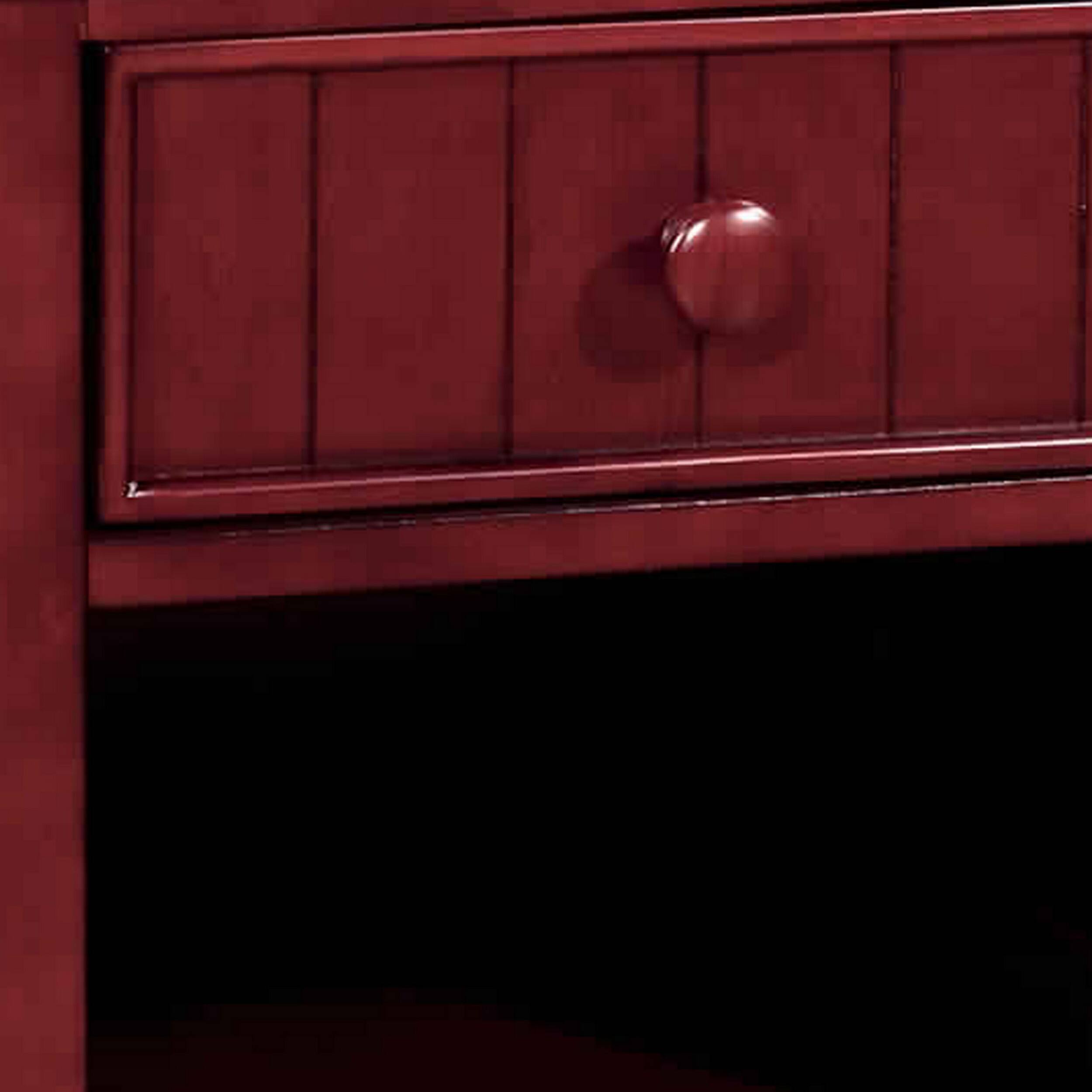 Alt View 1. Manhattan Lane - Wooden Night Stand With One Drawer And Open Shelf - Brown.