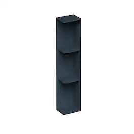 Boyel Living - 9-in W x 36-in H x 12-in D Shaker RTA Kitchen Wall End Open Shelf Cabinet - Charcoal Blue