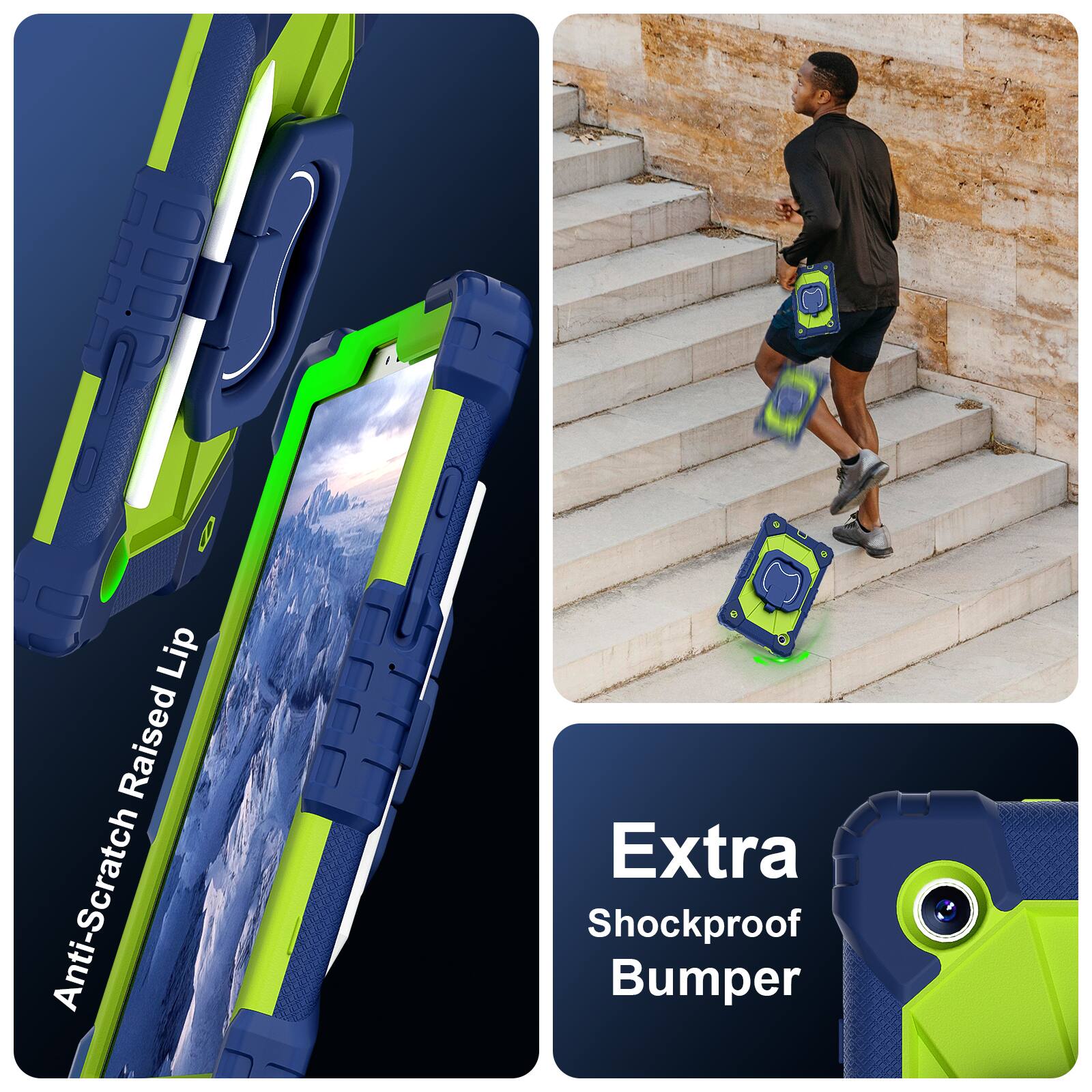 Lip Raised Anti-Scratch Extra Shockproof Bumper

Anti-Scratch Raised Lip

Extra Shockproof Bumper