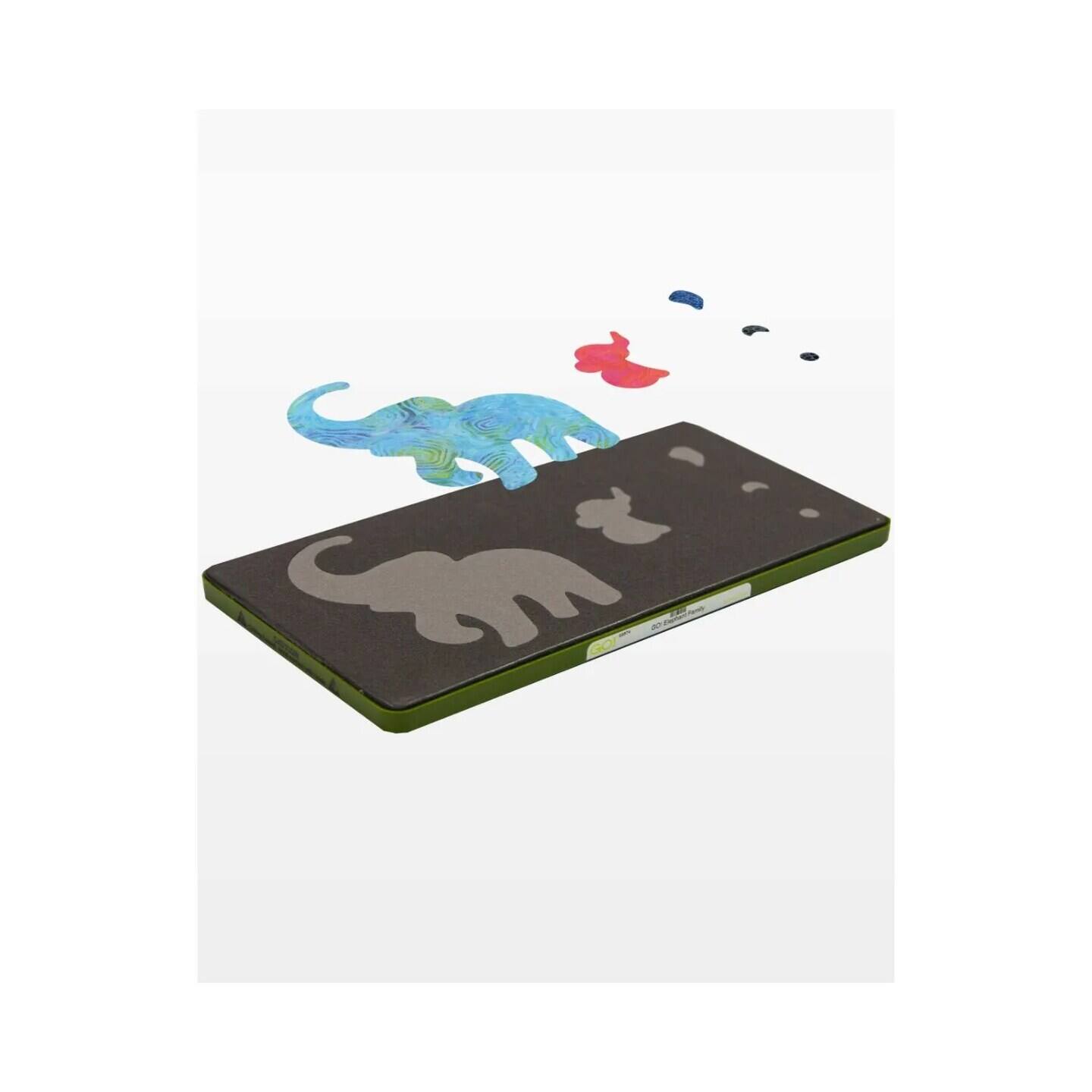 Back. AccuQuilt - GO! Elephant Family Die - Multicolor.