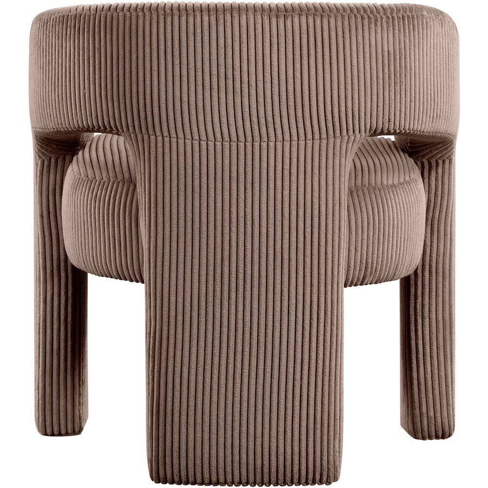 Alt View 4. Meridian Furniture - Riz Brown Corduroy Fabric Accent/Dining Chair - Brown.
