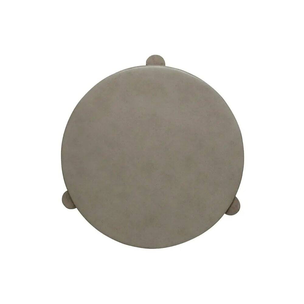 Left. Liberty Furniture Industries - Affinity Chairside Table for Living Room - Dusty Taupe Faux Concrete Tops - Brown.