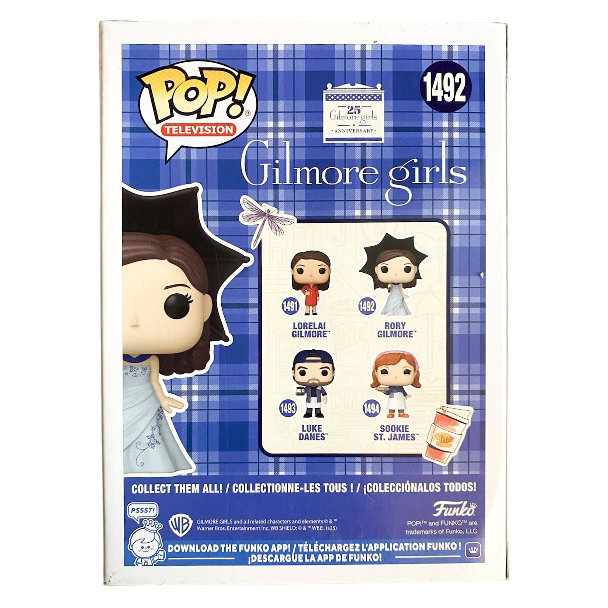 POP! 1492 25 Gilmore Girls TELEVISION ANNIVERSARY Gilmore Girls 1491 1492 LORELAI GILMORE RORY GILMORE 1493 1494 LUKE DANES SOOKIE ST. JAMES Lub COLLECT THEM ALL! COLLECTIONNE-LES TOUS COLECCINALOS TODOS! PSSST Funko GILMORE GIRLS and all related characters and elements are ™ & © WB Warmer Bros. Entertainment Inc. WB SHIELD ™ & © DC Comics. ™ & © WB SHIELD ™ & © DC Comics. ™ & © WB SHIELD ™ & © DC Comics. ™ & © WB SHIELD ™ & © DC Comics. ™ & © WB SHIELD ™ & © DC Comics. ™ & © WB SHIELD ™ & © DC Comics. ™ & © WB SHIELD ™ & © DC Comics. ™ & © WB SHIELD ™ & © DC Comics. ™ & © WB SHIELD ™ & © DC Comics. ™ & © WB SHIELD ™ & © DC Comics. ™ & © WB SHIELD ™