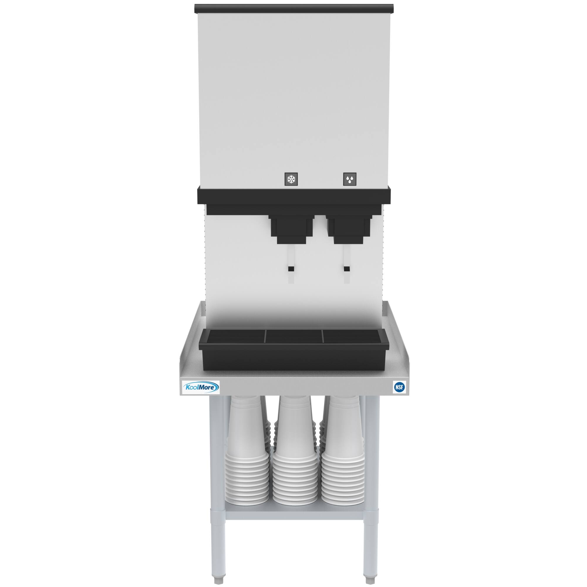Alt View 4. Koolmore - 30" x 24" 16-Gauge Stainless Steel Equipment Stand with Galvanized Undershelf, EQT-163024. - Silver.