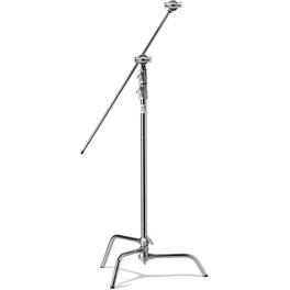 Kupo - 40" Master Raiser C-Stand with Sliding Leg Kit with 2.5" Grip Head and 40" Grip Arm with Hex Stud, Silver