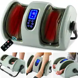 Best Choice Products - Foot Massager Machine, Therapeutic Reflexology Massager w/ High-Intensity Rollers - Sage Green