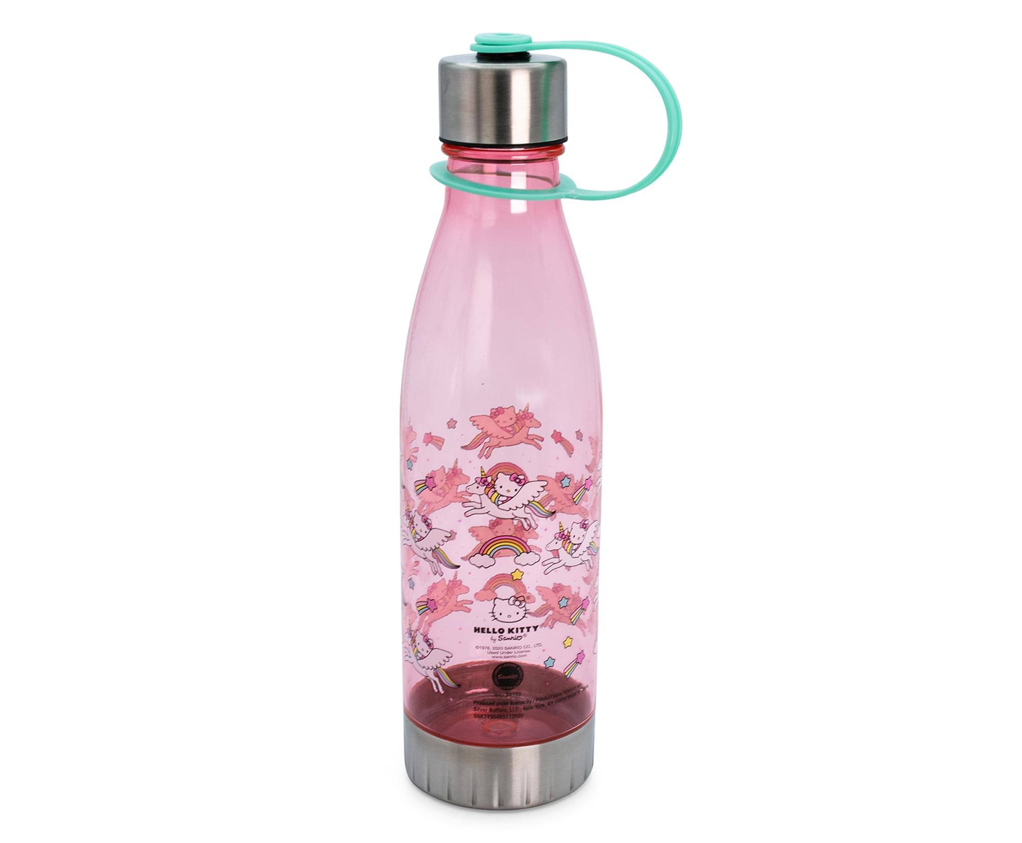 HELLO KITTY  
by Sanrio  

Fre AUm NL  

Every sip is a rainbow  
BOTTLE