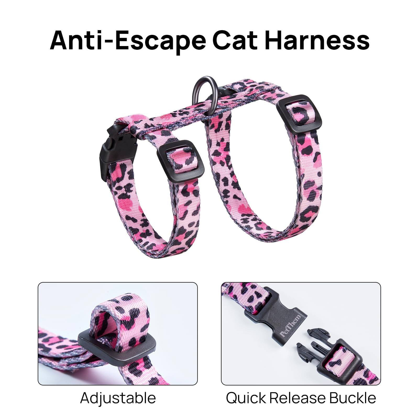 Anti-Escape Cat Harness

Adjustable

Quick Release Buckle