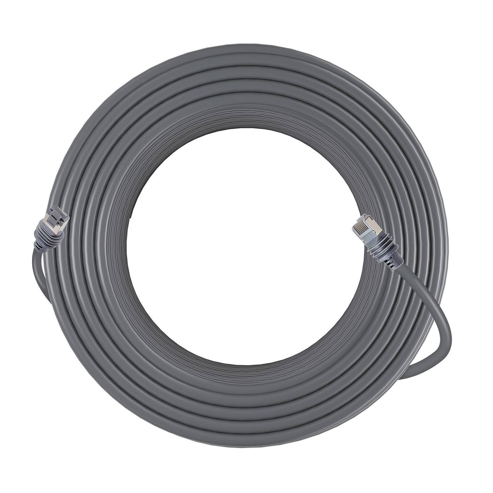 Alt View 5. VEVOR - Starlink Gen 3 Cable, 150 FT, 24 AWG Copper Core, Durable Extension Cable for Standard Generation 3 - Gray.