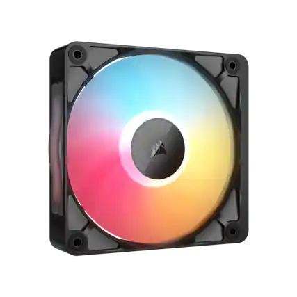 Front. CORSAIR - iCUE LINK RX120 II RGB 120mm PWM Fan - Black.