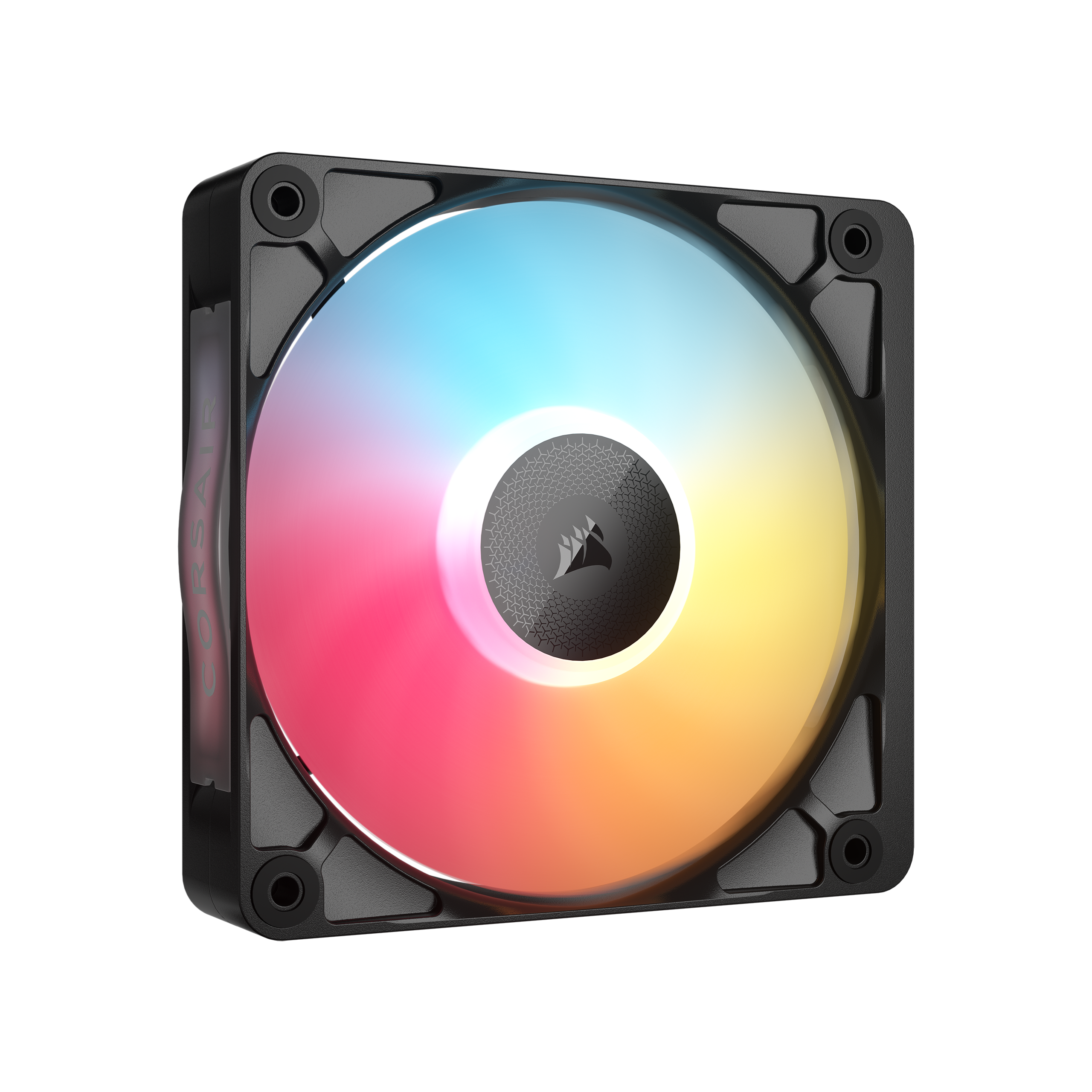 Front. CORSAIR - iCUE LINK RX120 II RGB 120mm PWM Fan - Black.