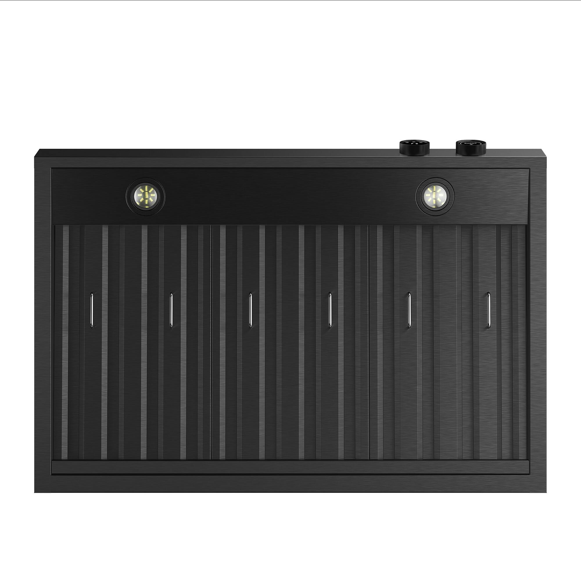 Alt View 2. Kucht - Pro Style 36 in. 900 CFM Under Cabinet Range Hood, Dark Stainless Steel , Digital Controls - Dark Stainless Steel.