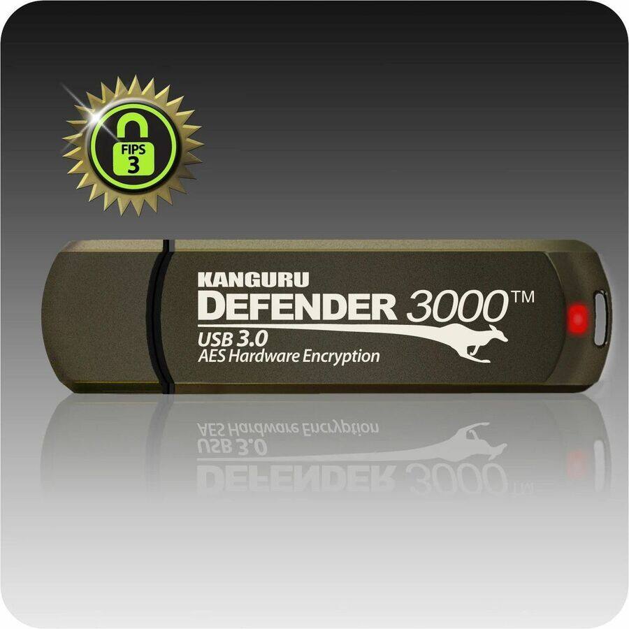FIPS 3  
KANGURU DEFENDER 3000™  
USB 3.0  
AES Hardware Encryption