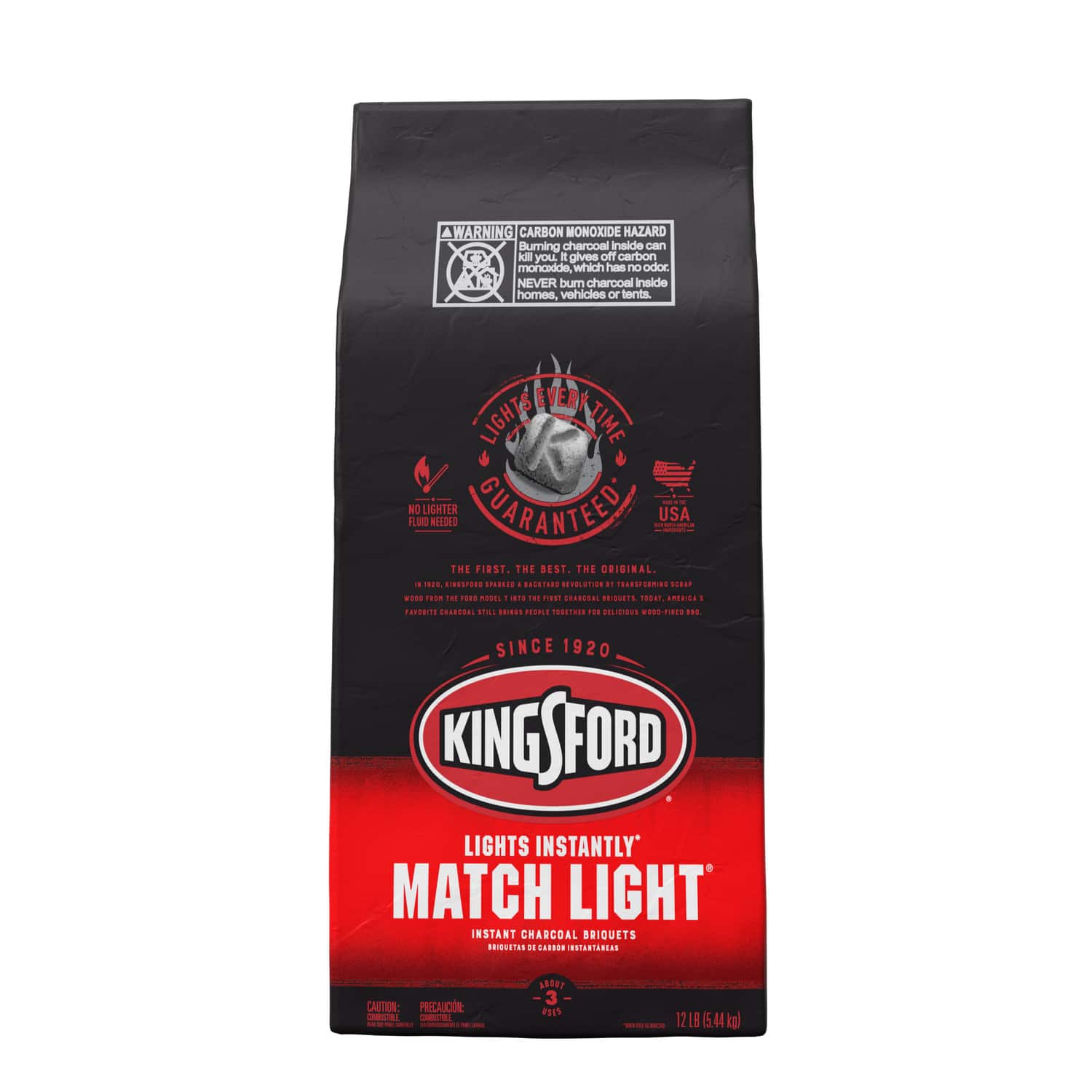 Kingsford - Match Light Charcoal Briquettes 12 lb