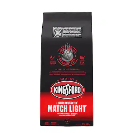 A WARNING CARBON MONOXIDE HAZARD
Burning charcoal inside can kill you. It gives off carbon monoxide, which has no odor. NEVER burn charcoal inside homes, vehicles or tents.
STOP HEATED MONTE NO FLUID LIGHTER NEEDED GUARANTEE BOOK USA INFORT THE FIRST. THE BEST. THE ORIGINAL. 1 920, KINGSPORD SPARKED I BACKTARD REVOLUTION 11 TRANSFORMING SGRAP
WOOD FROM THE FOOD MODEL INTO THE FLOST CHARCOAL BRIQUETS. TODAY, MERICAS FAVORITE CHARCOAL STILL BRINGS PEOPLE TOGETHER FOR DELICIOUS WOOD-FIRED 100.
SINCE 1920 KINGSOURD LIGHTS INSTANTLY MATCH LIGHT INSTANT CHARCOAL BRIQUETS BRIQUETAS DE HOURAO INSTANTANEAS
CAUTION: PRECAUCIÓN: CONSISTALE E COMBUSTIBLE LE - CHIP - - - ABOUT -3- USES
RFC: HOT 12LB (5.44 kg)