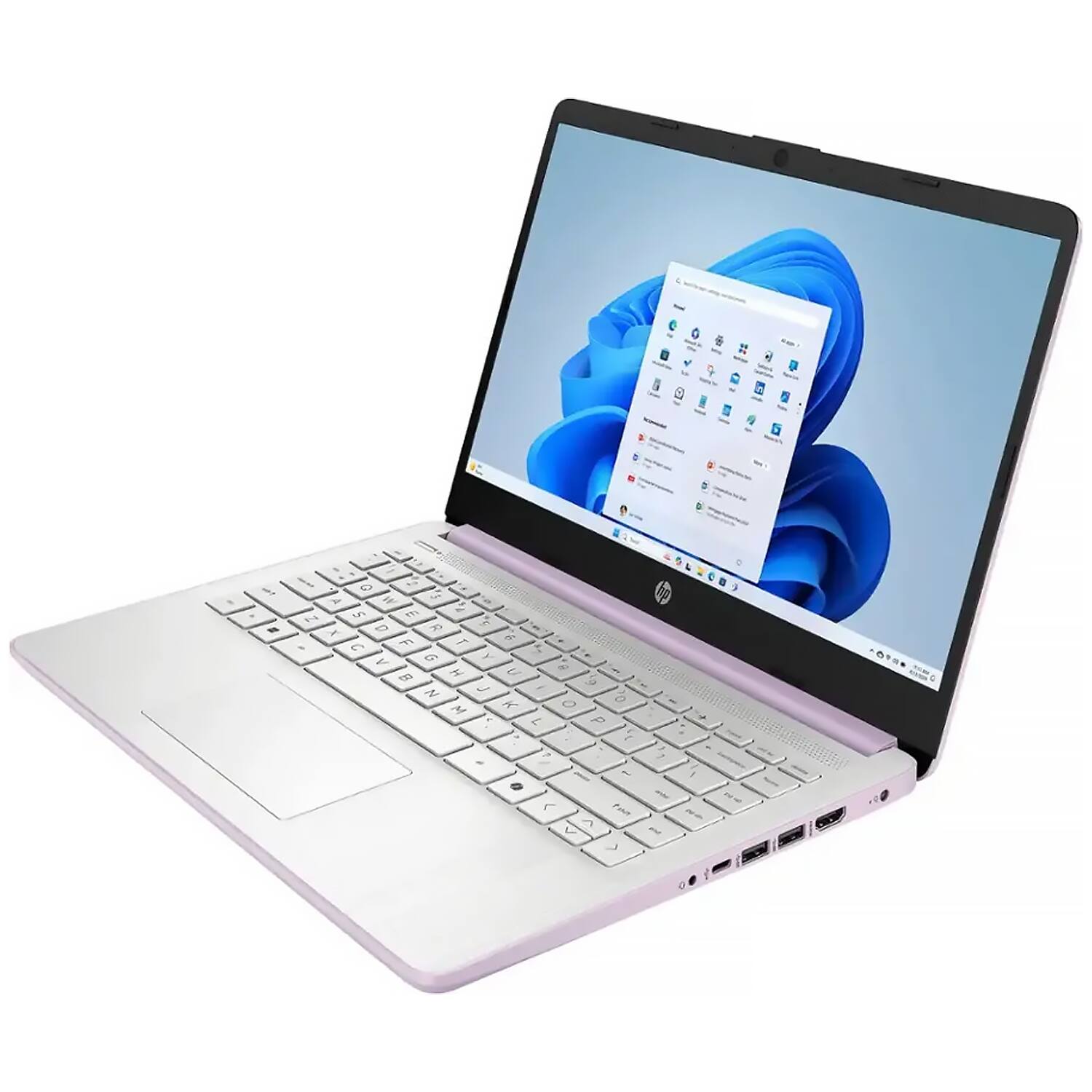 Alt View 7. HP - HP 14" HD Laptop - Intel N150 - 4GB RAM - 128GB UFS - Wi-Fi 6 - Windows 11 Pro - 1 Year Microsoft 365 - Honey Lavender - Honey Lavender.