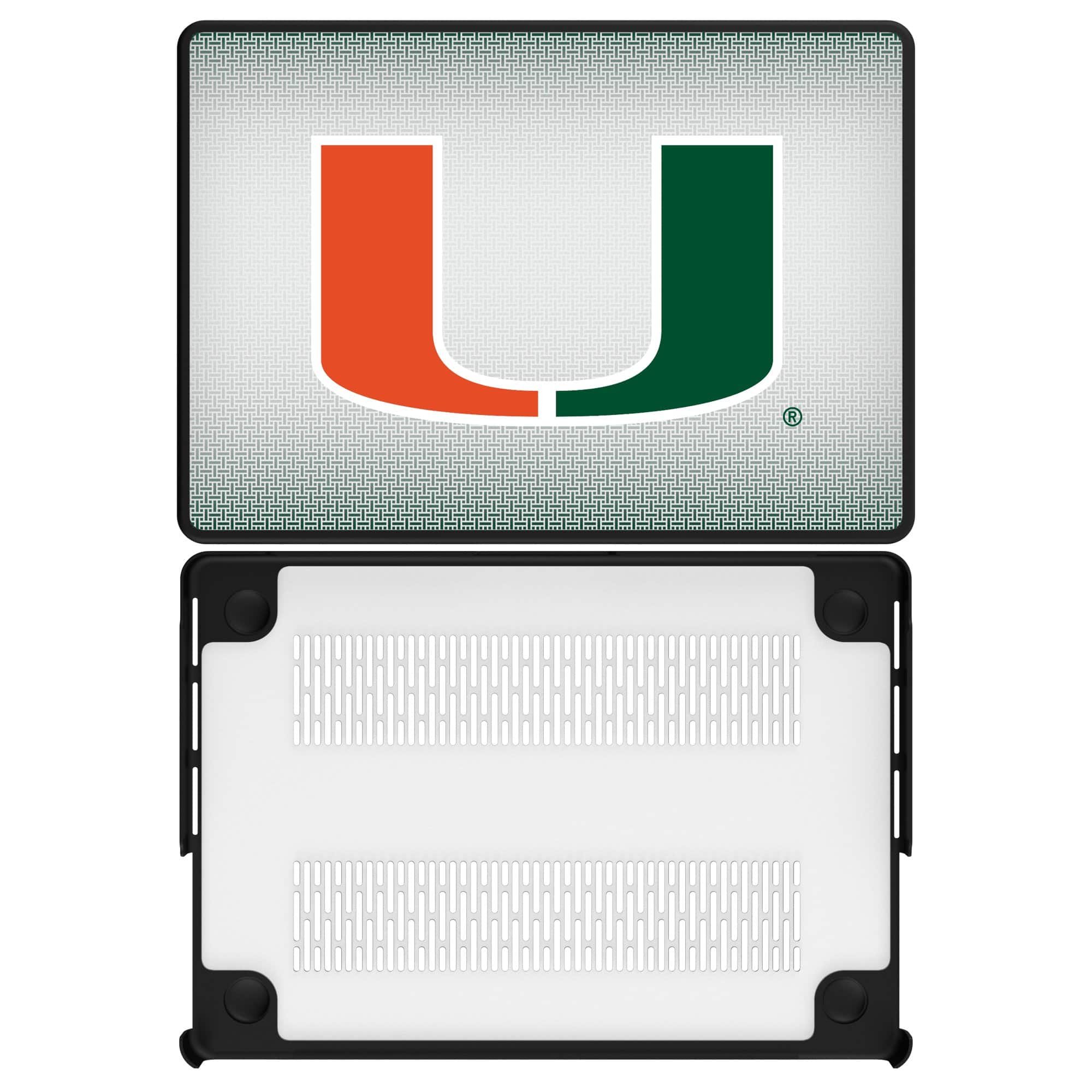 Keyscaper - Miami Hurricanes Linen MacBook Case - Pro 13 in - Multicolor