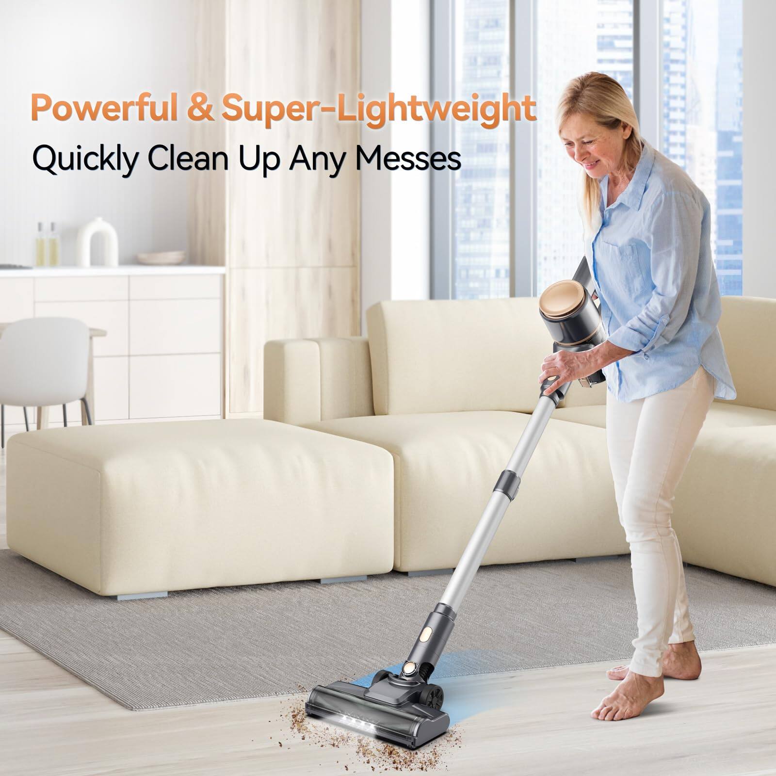 Powerful & Super-Lightweight  
Quickly Clean Up Any Messes