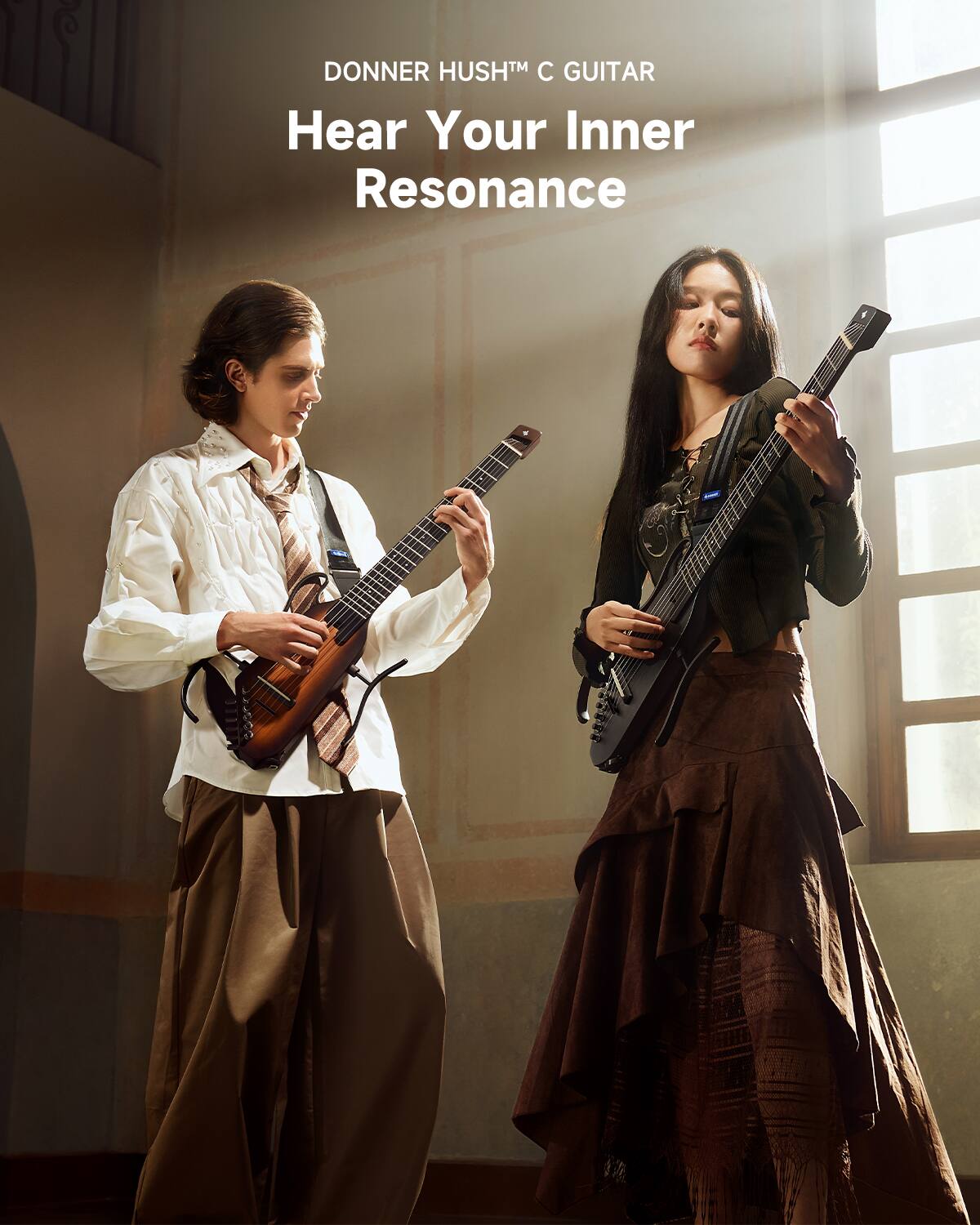 DONNER HUSH™ C GUITAR Hear Your Inner Resonance