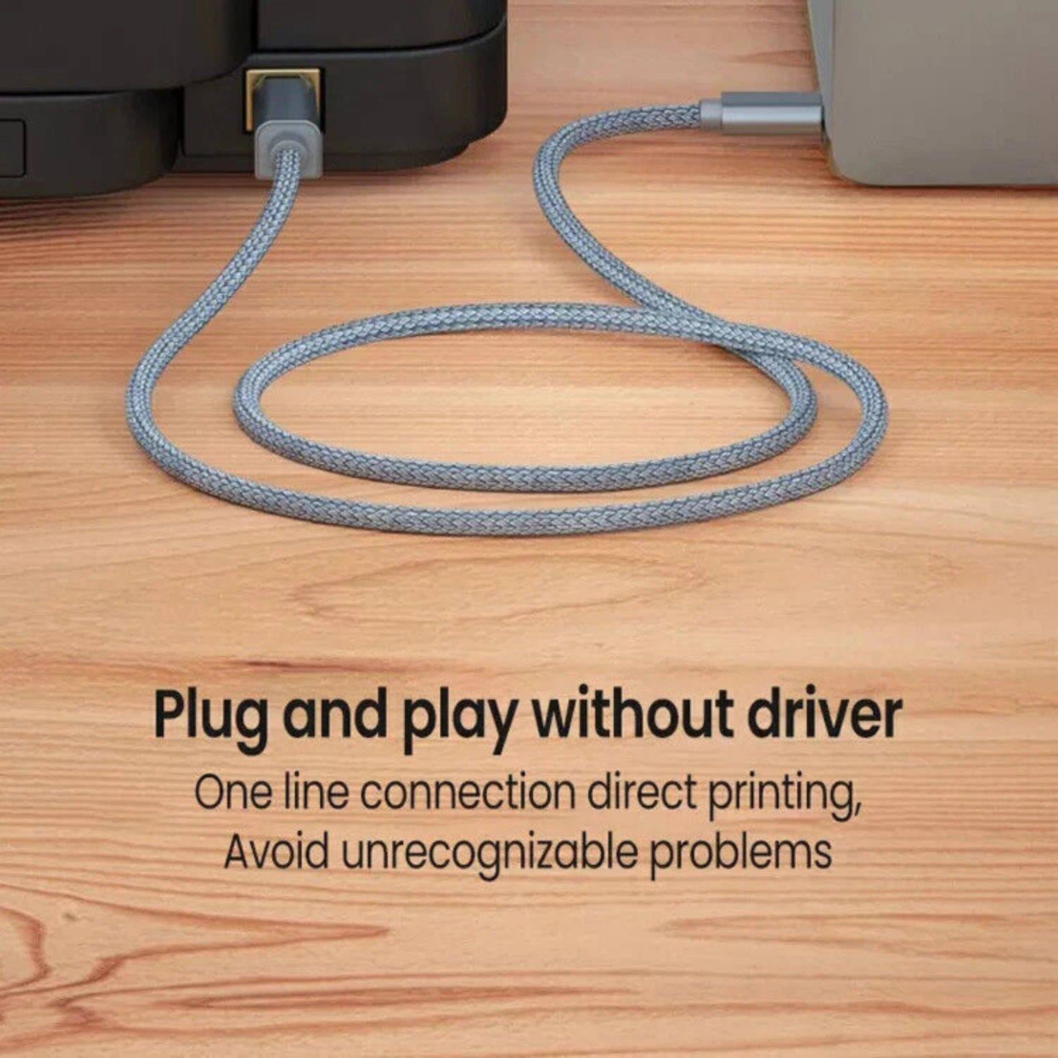 Plug and play without driver  
One line connection direct printing,  
Avoid unrecognizable problems