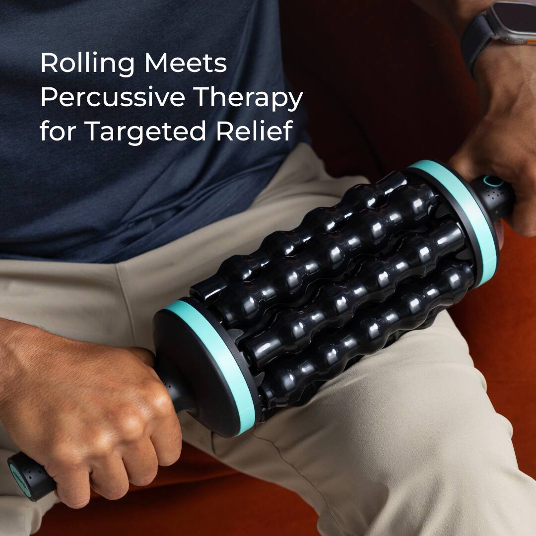 Rolling Meets Percussive Therapy for Targeted Relief