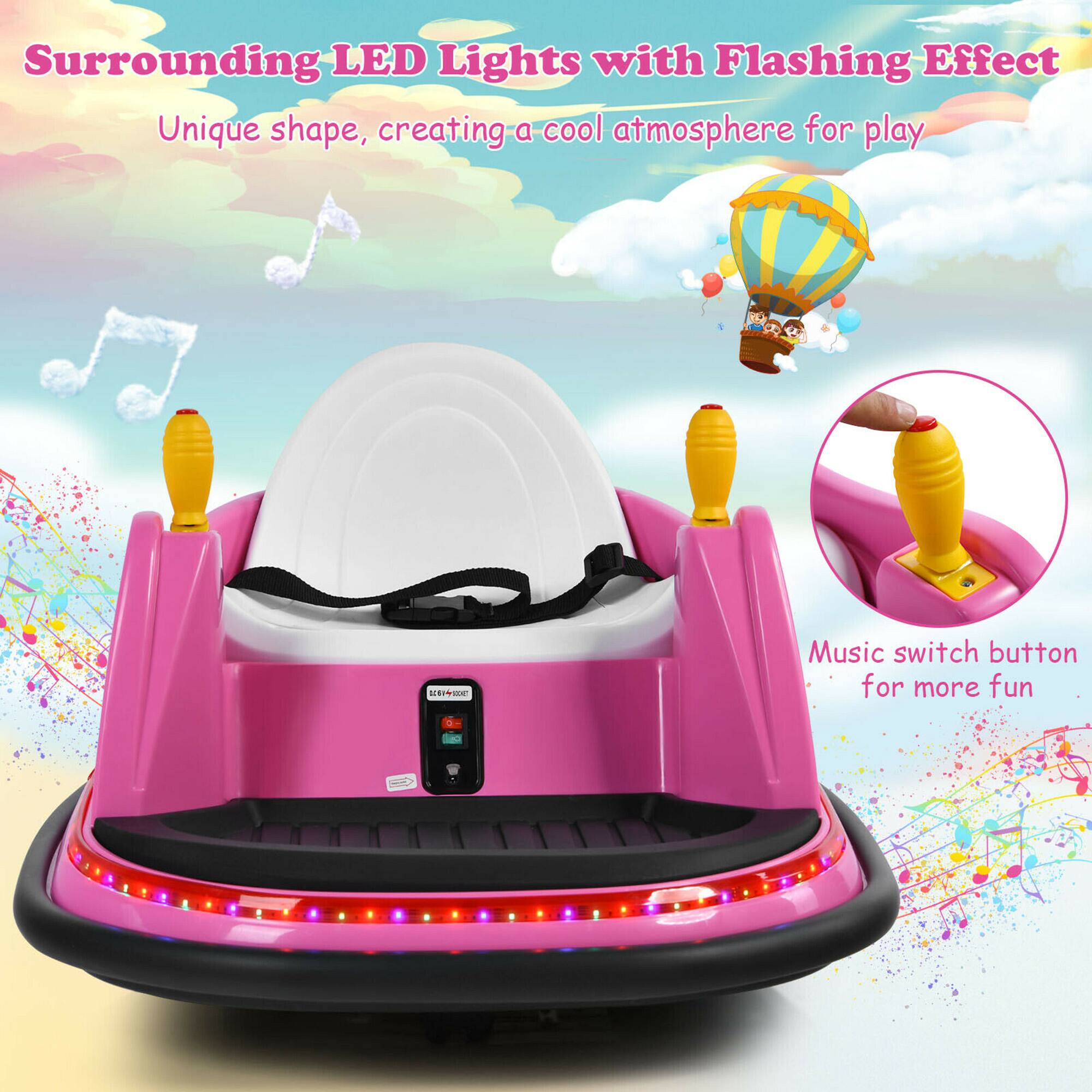 Surrounding LED Lights with Flashing Effect  
Unique shape, creating a cool atmosphere for play  

0.804 - 5000  

Music switch button for more fun