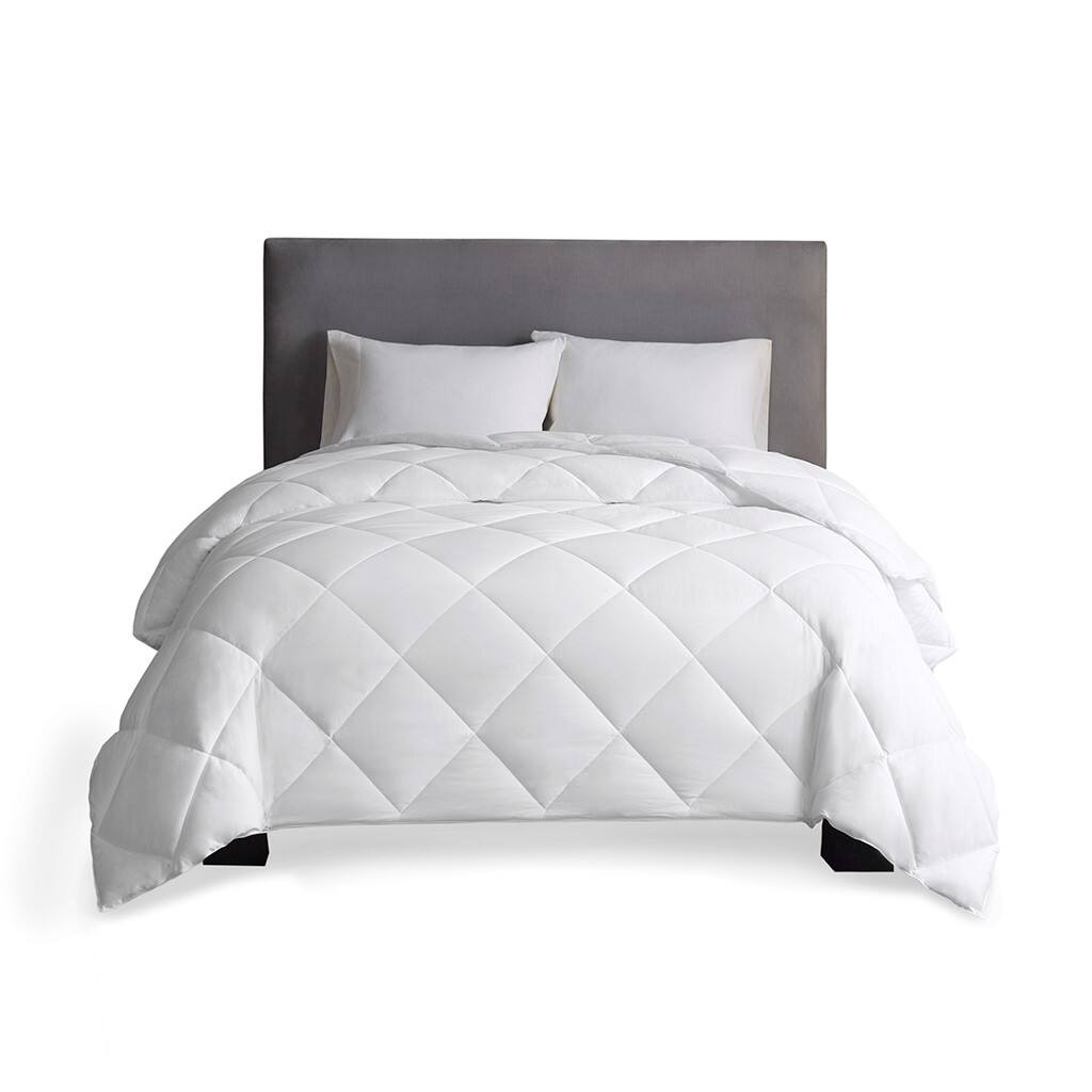 Front. Gracie Mills - Gracie Mills Freddy Featherless Cotton Down Alternative Comforter - White.