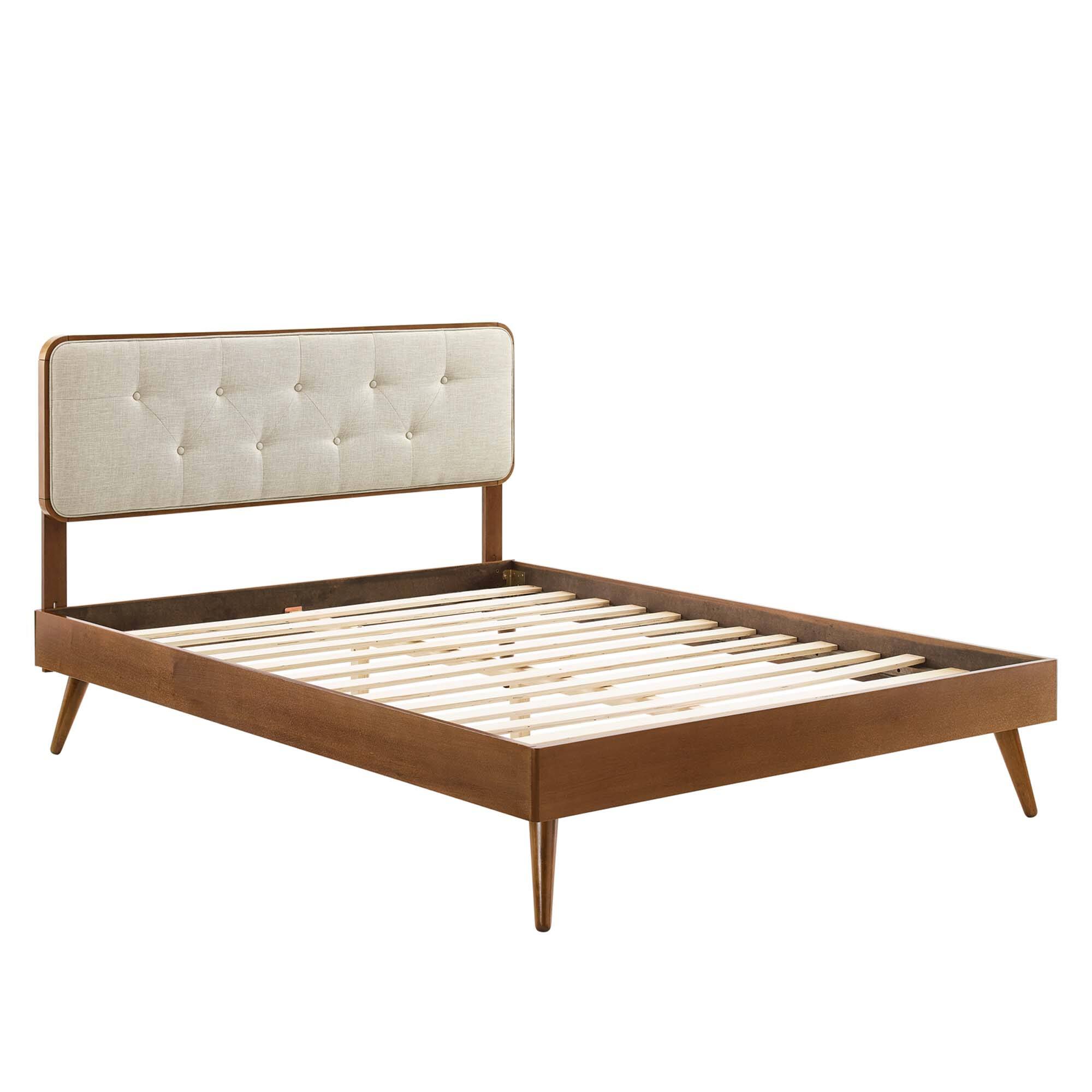 Left. Modway - Celine Channel Tufted Performance Velvet King Bed - White.