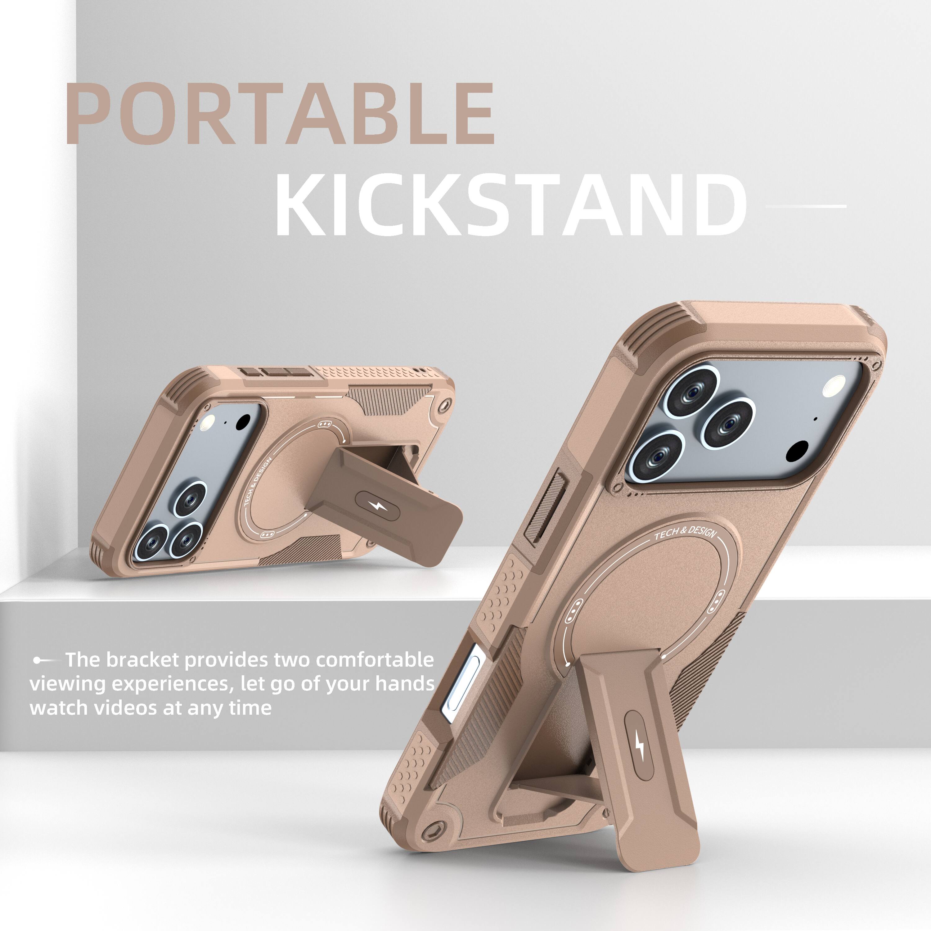 PORTABLE KICKSTAND

The bracket provides two comfortable viewing experiences, let go of your hands watch videos at any time